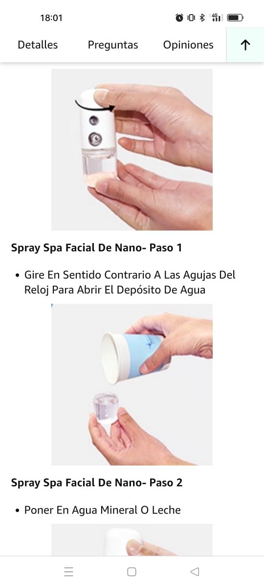 Humidificador facial