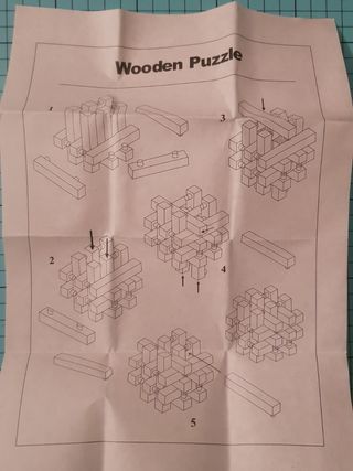 Puzzle ingenio rompecabezas de madera