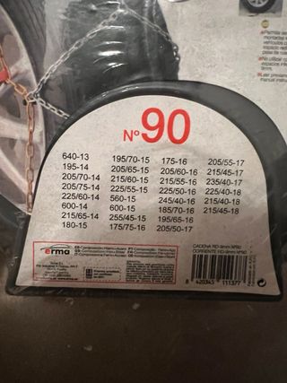 Cadenas de nieve sin abrir n° 90