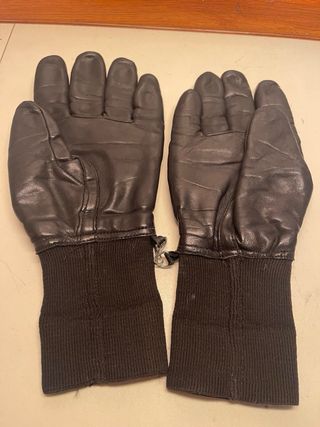 guanti da sci in vera pelle da uomo