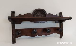 Perchero rústico madera