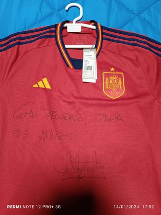 Camiseta firmada por Luis de la fuente 