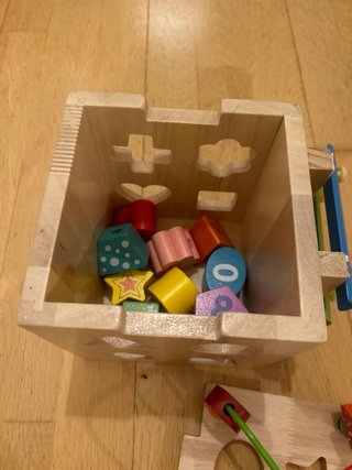 juego actividades bebe madera