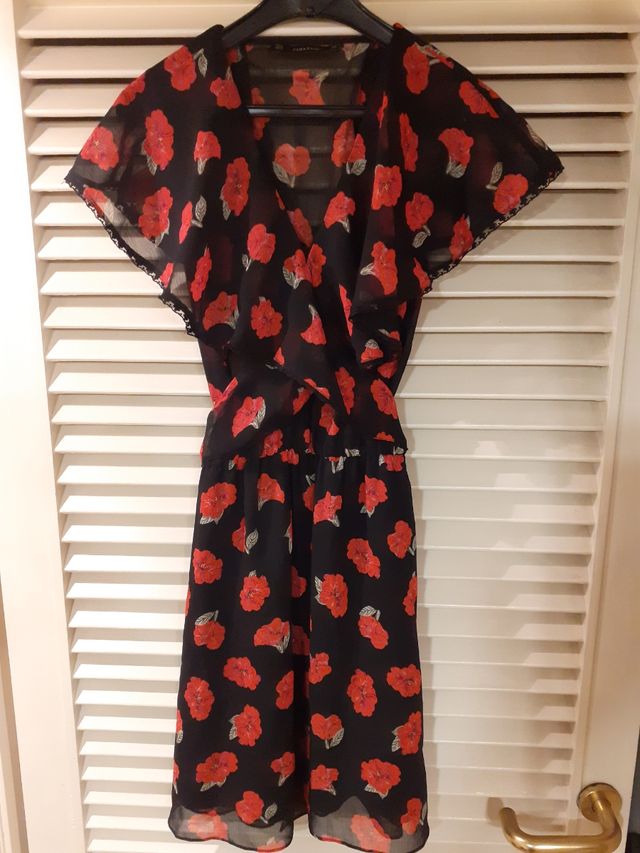 Vestido corto estampado floral