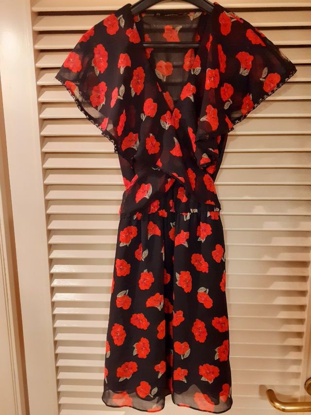 Vestido corto estampado floral