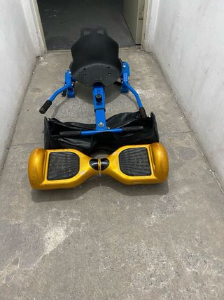Hoverboard con altavoz y carrito