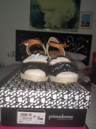 Sandalia esparto y ganchillo