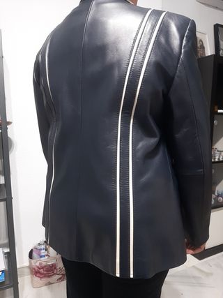 Chaqueta de piel auténtica