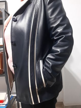 Chaqueta de piel auténtica