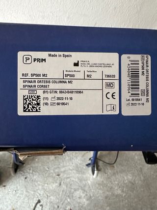ORTESIS DE COLUMNA SPINAIR PRIM. Talla M2