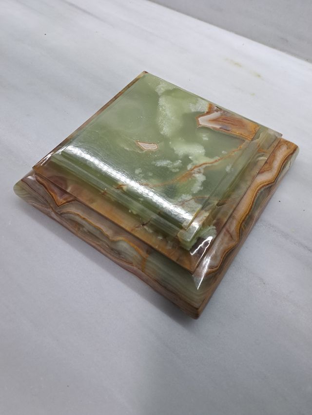 Pedestal em mármore Onix vintage