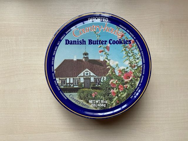 Caja antigua galletas danesas