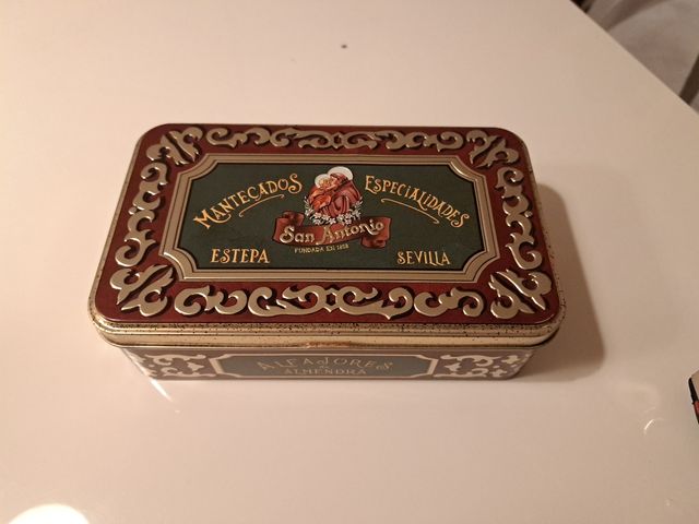 CAJA DE LATA VINTAGE MANTECADOS ESTEPA