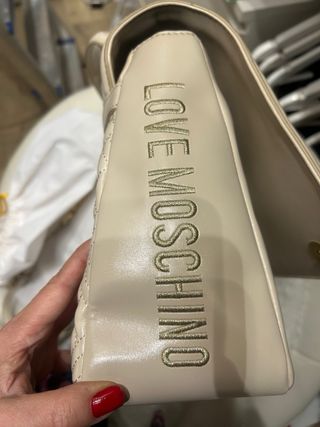 Bolso Love Moschino beig