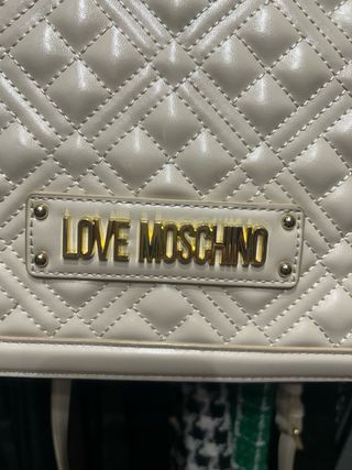 Bolso Love Moschino beig