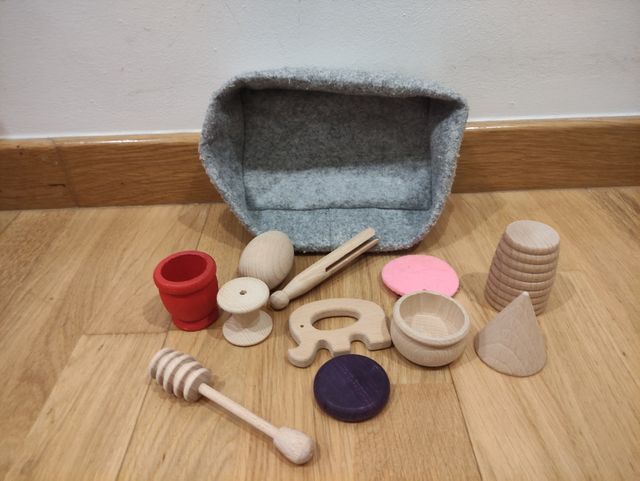 Cesta de los tesoros Montessori