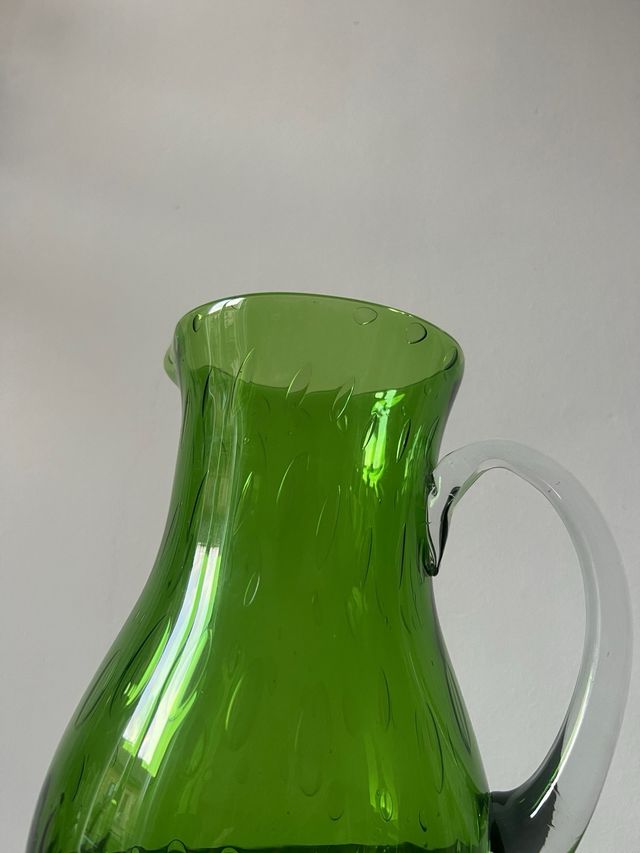 brocca in vetro soffiato di Murano