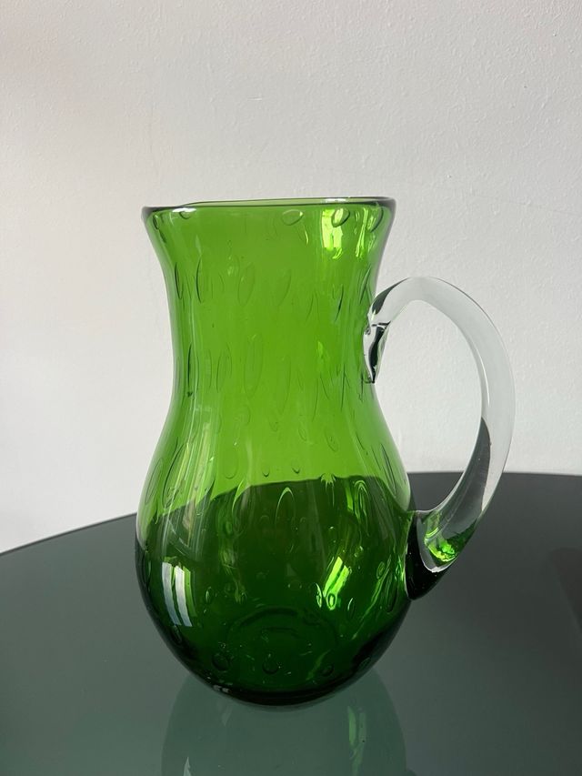 brocca in vetro soffiato di Murano