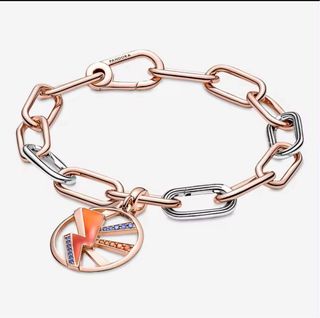 cham colgante pendiente plata oro rosa