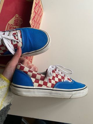 vans cuadros talla 38.5