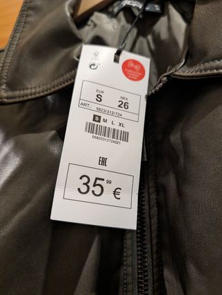 Chaqueta oversized imitación Piel