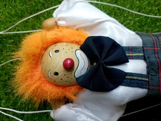 Marioneta madera payaso