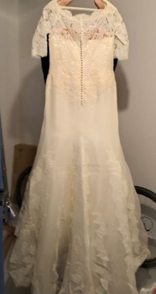 Traje de novia con velo