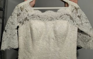 Traje de novia con velo