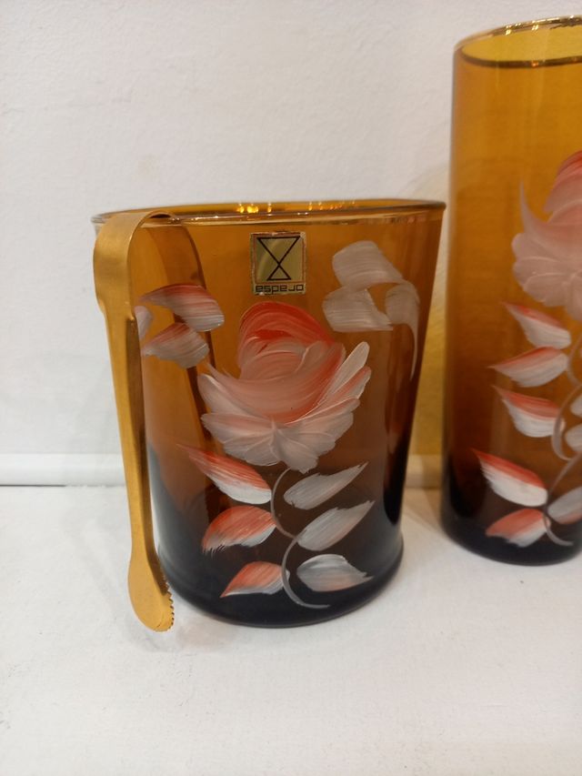 Vasos y cubitera mid century 7