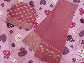 Gorro y bufanda para niñas de 4 a 8 años