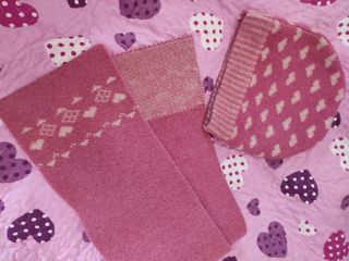 Gorro y bufanda para niñas de 4 a 8 años