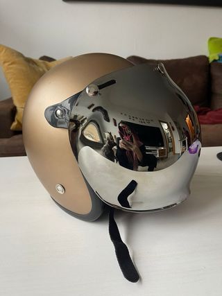 Casco moto Pendejo + pantalla Mirror