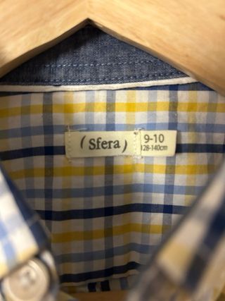 Camisa estampado de cuadros Sfera niño