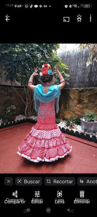 Traje de gitana canastero