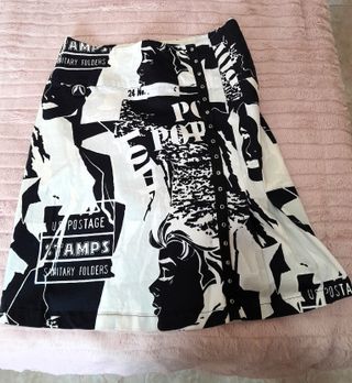 Falda estampada caras