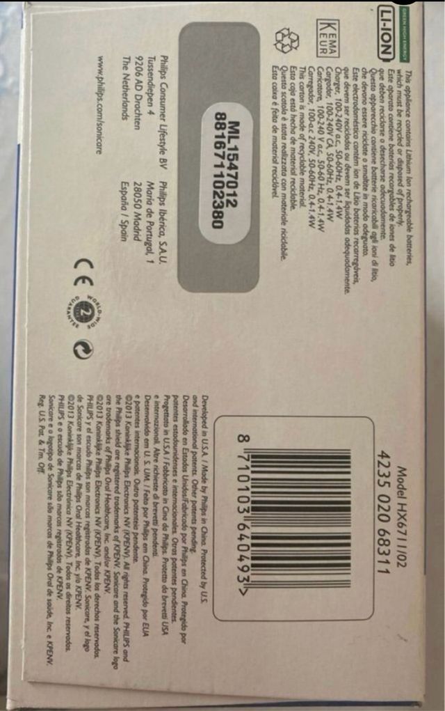 Cepillo eléctrico Philips