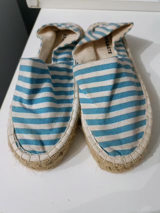 Alpargatas estampado aguamarina