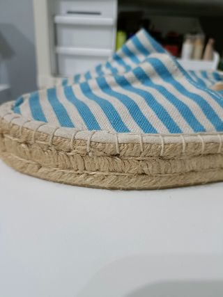 Alpargatas estampado aguamarina
