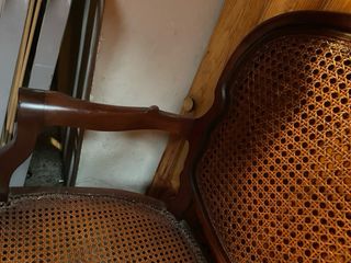 Banco de madera caoba antiguo