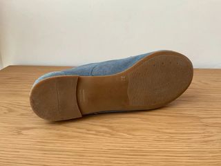 Zapatos azules de piel de ante María Jaén talla 36