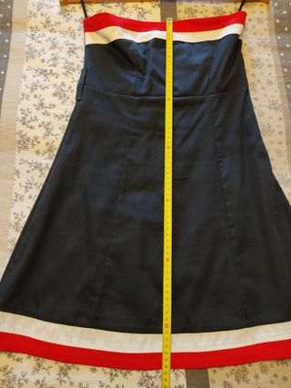 Vestido palabra de honor con cinturón