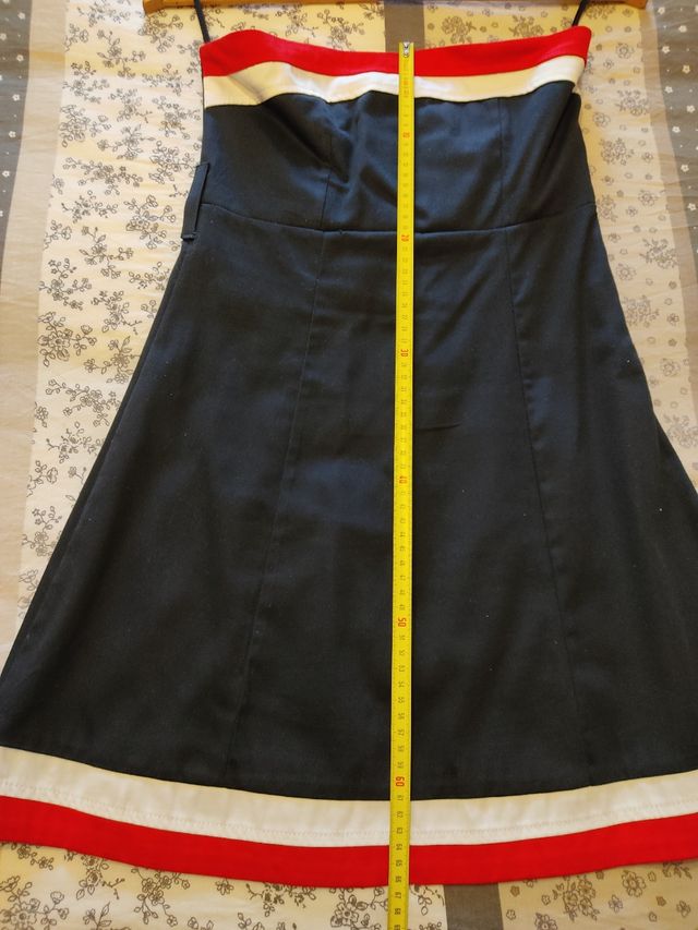 Vestido palabra de honor con cinturón