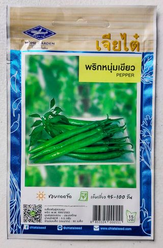 25 Semillas Pepper (medium green, long) / Pimiento