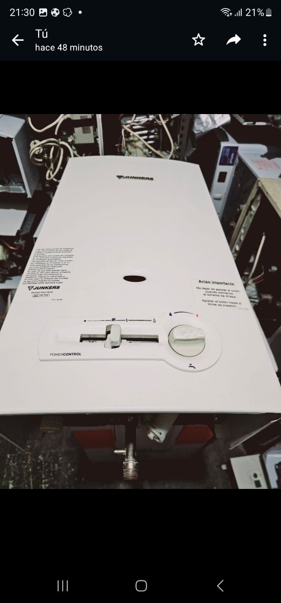 Se vende calentador a gas butano