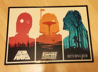 Lámina madera Star Wars Guerra de las Galaxias