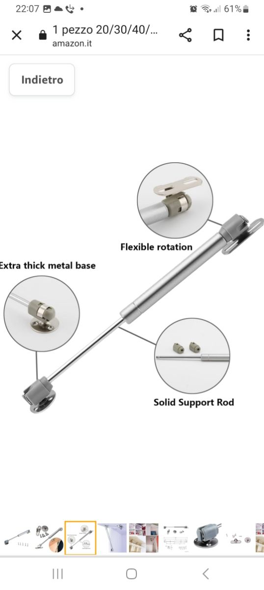 MANOVELLEMolla idraulica a Gas. Tanti pezzi dispon