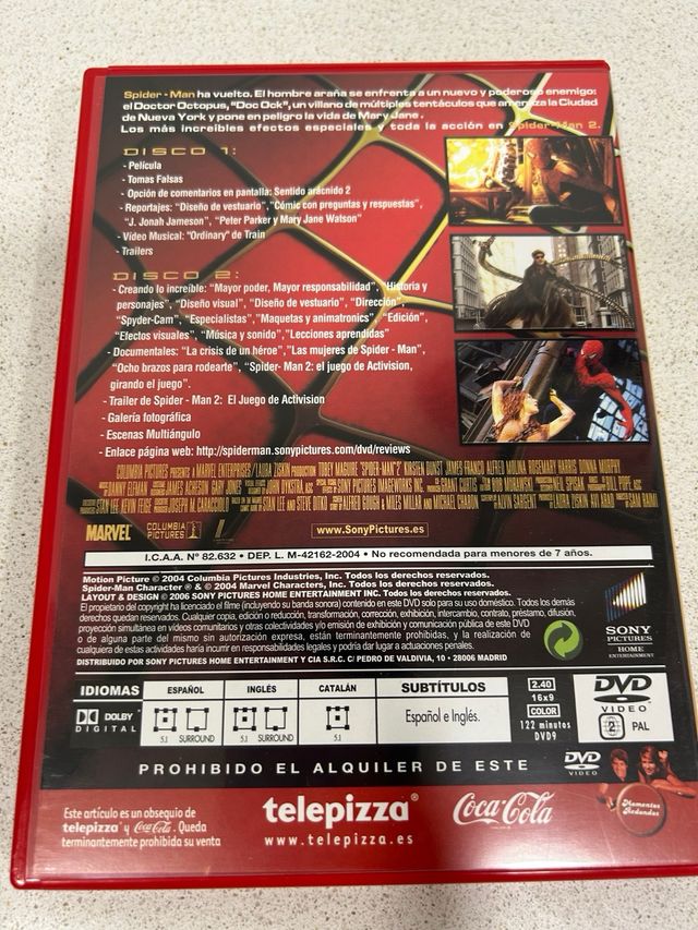DVD Spiderman 2