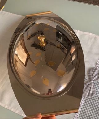 vassoi da portata con coperchio in acciaio inox