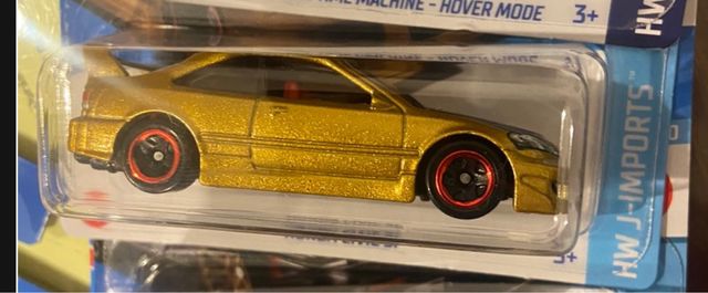 hotwheels honda civic dorado 