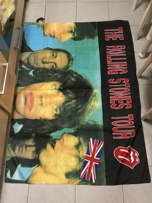 Nuova bandiera gigante degli anni '80 The Rolling Stones